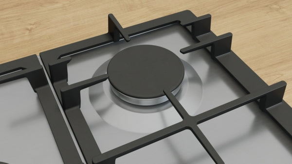 PCQ7A5I90 Bosch Series 6, Gas hob, 75 cm, Stainless steel