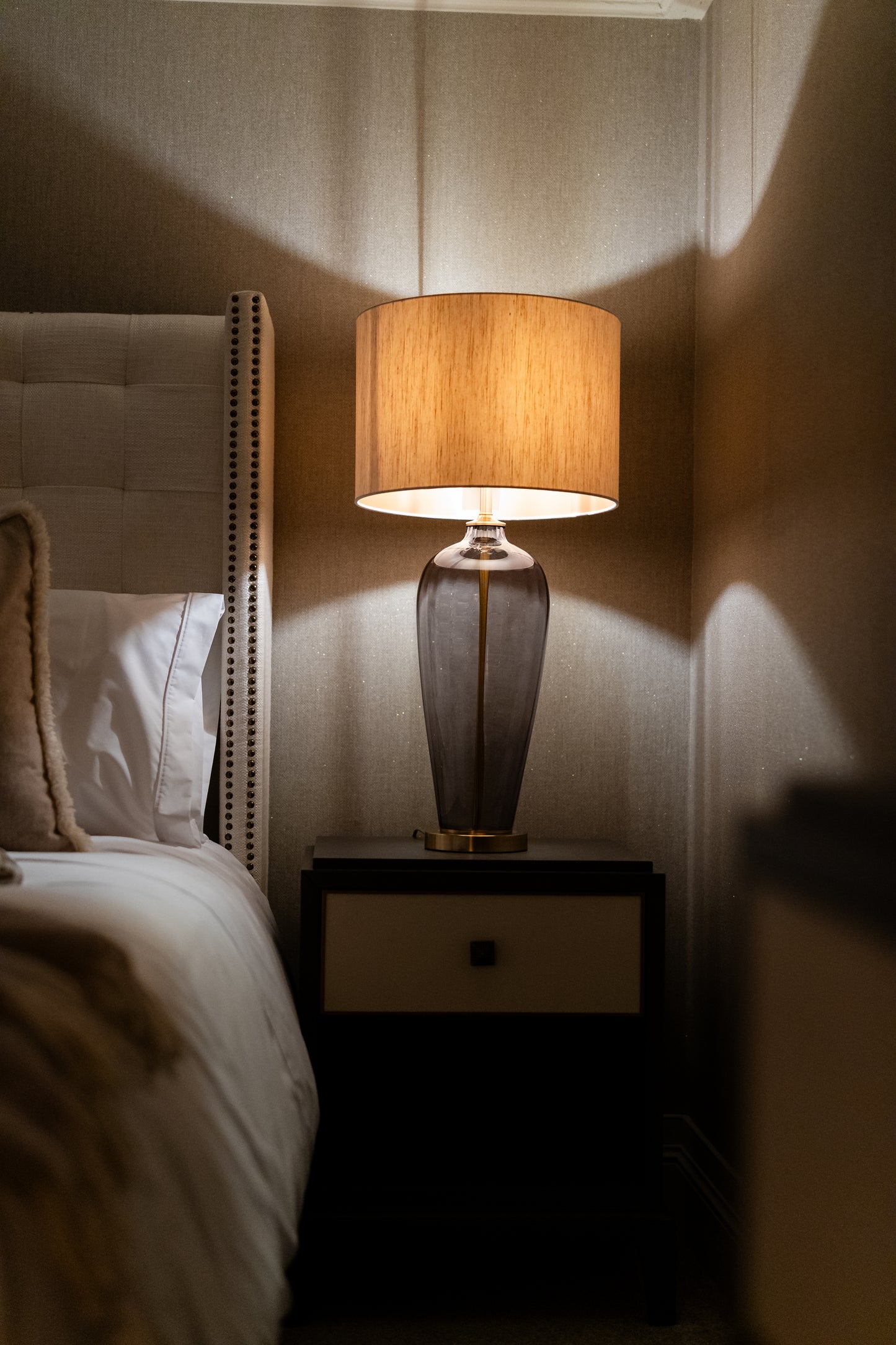 Monaco 1 Drawer Bedside Table