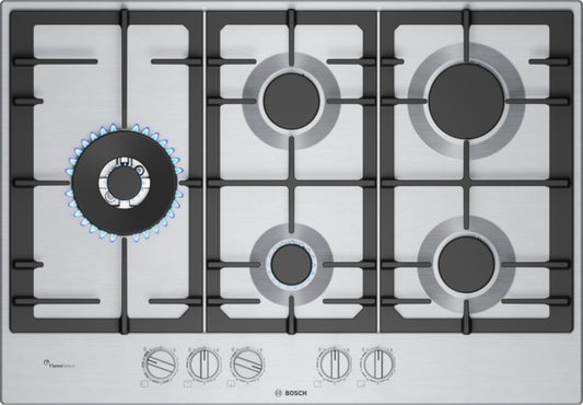 PCS7A5I90 Bosch Series 6, Gas hob, 75 cm, Stainless steel