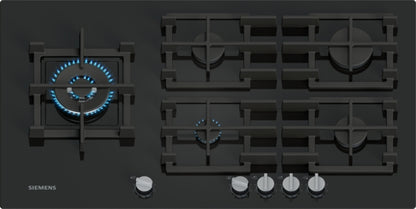 EP9A6MI40 Siemens iQ500, Gas hob, 90 cm, Tempered glass, Black