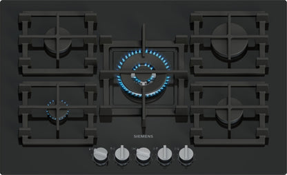 EP7A6QI40 Siemens iQ500, Gas hob, 75 cm, Tempered glass, Black