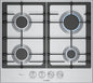 PCP6A5I90 Series 6, Gas hob, 60 cm, Stainless steel Bosch