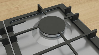 PCP6A5I90 Series 6, Gas hob, 60 cm, Stainless steel Bosch