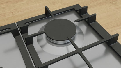 PCQ7A5I90 Bosch Series 6, Gas hob, 75 cm, Stainless steel