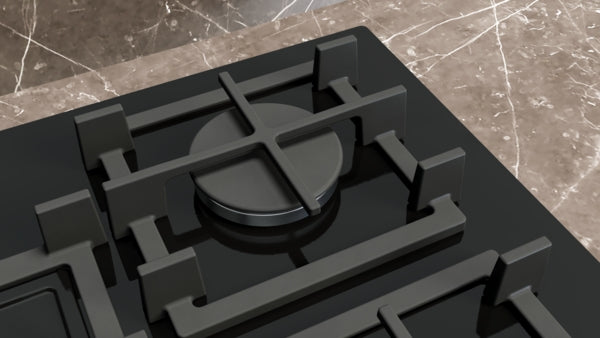 EP7A6QI40 Siemens iQ500, Gas hob, 75 cm, Tempered glass, Black