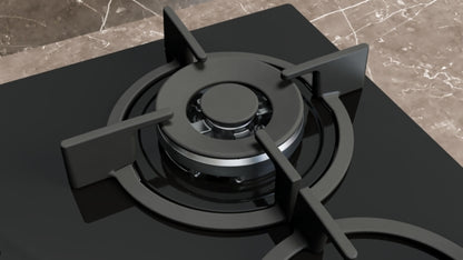 EP6A6HI10 Siemens iQ500, Gas hob, 60 cm, Tempered glass, Black