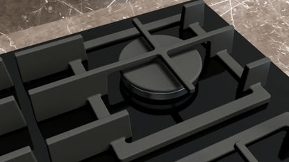 ER9A6SH40 Siemens iQ700, Gas hob, 90 cm, Tempered glass, Black