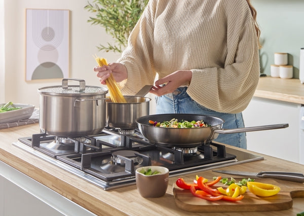 PCP6A5I90 Series 6, Gas hob, 60 cm, Stainless steel Bosch