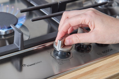 PCP6A5I90 Series 6, Gas hob, 60 cm, Stainless steel Bosch