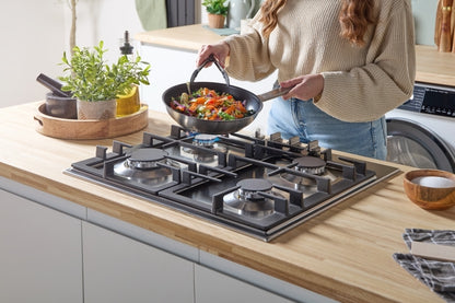 PCP6A5I90 Series 6, Gas hob, 60 cm, Stainless steel Bosch