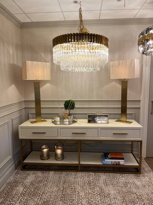 Capri 3 Drawer Console