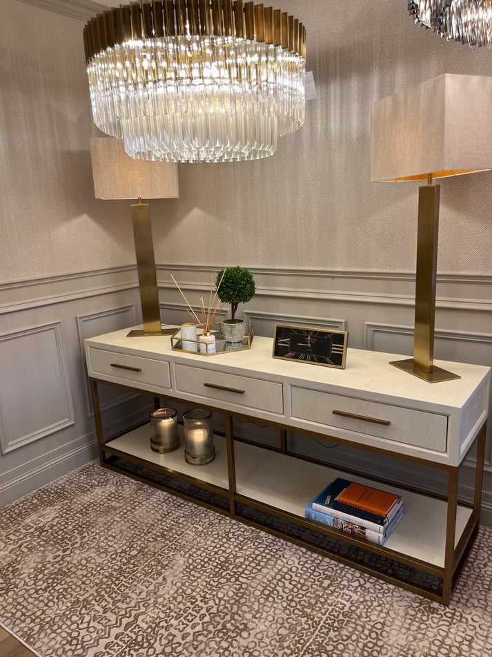 Capri 3 Drawer Console