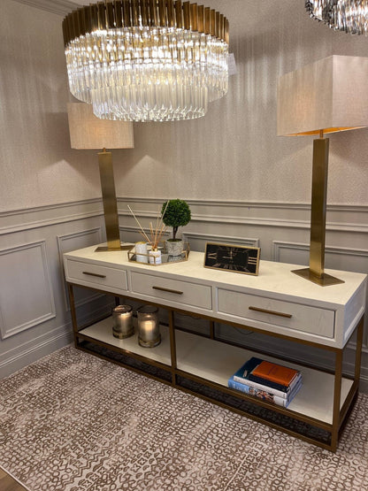 Capri 3 Drawer Console