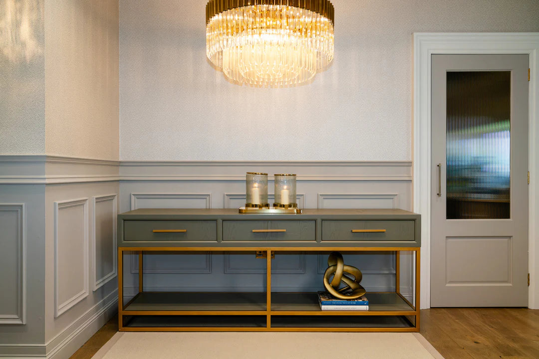 Armani 3 Drawer Console Table